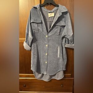 Gray Corduroy Women's Jacket